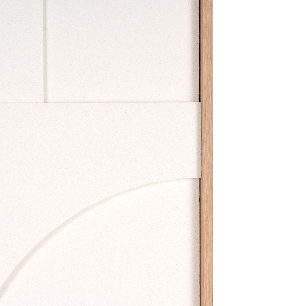 Modern Geo Shapes Brown Shadowbox Wall Art