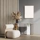 Modern Geo Shapes Brown Shadowbox Wall Art