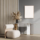 Modern Geo Shapes Brown Shadowbox Wall Art