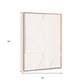 Modern Geo Shapes Brown Shadowbox Wall Art