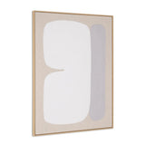 Interval II Hand Painted Brown Floater Frame Wall Art