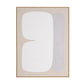 Interval II Hand Painted Brown Floater Frame Wall Art