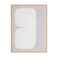 Interval II Hand Painted Brown Floater Frame Wall Art