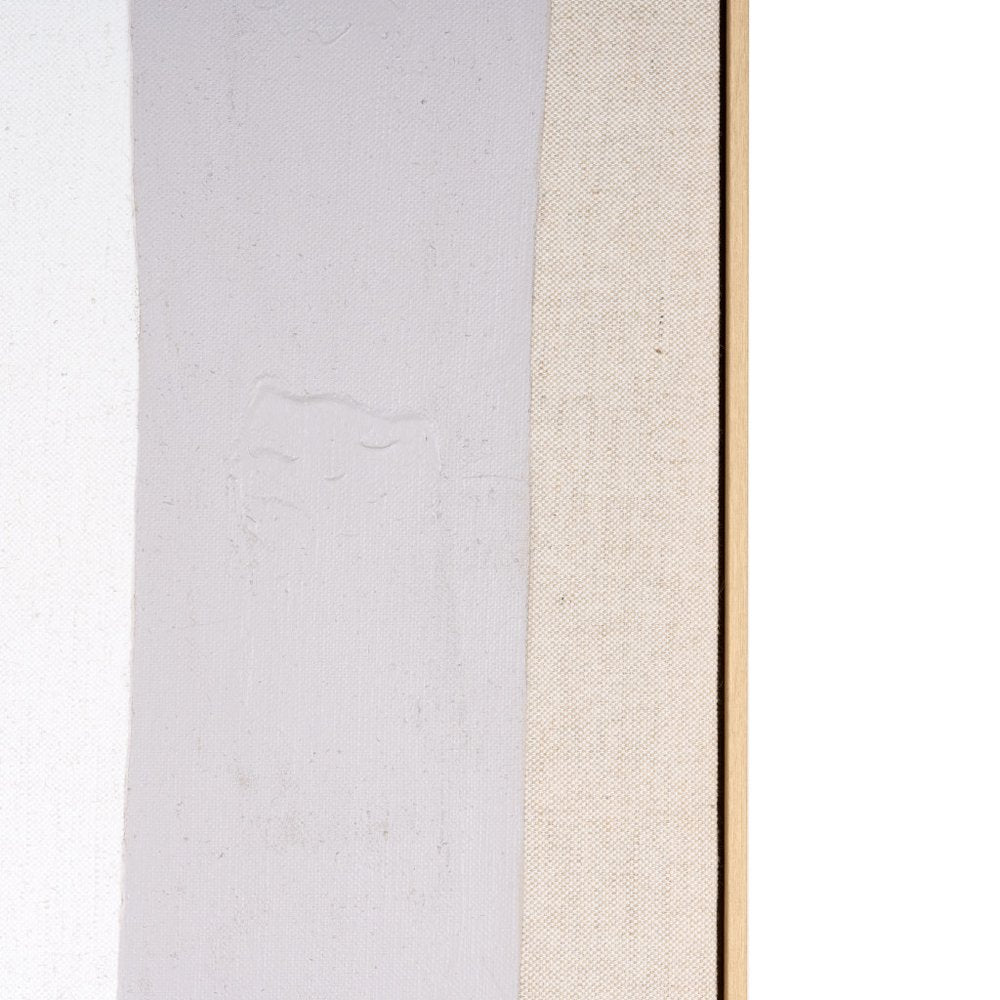 Interval II Hand Painted Brown Floater Frame Wall Art