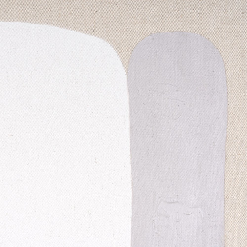 Interval II Hand Painted Brown Floater Frame Wall Art