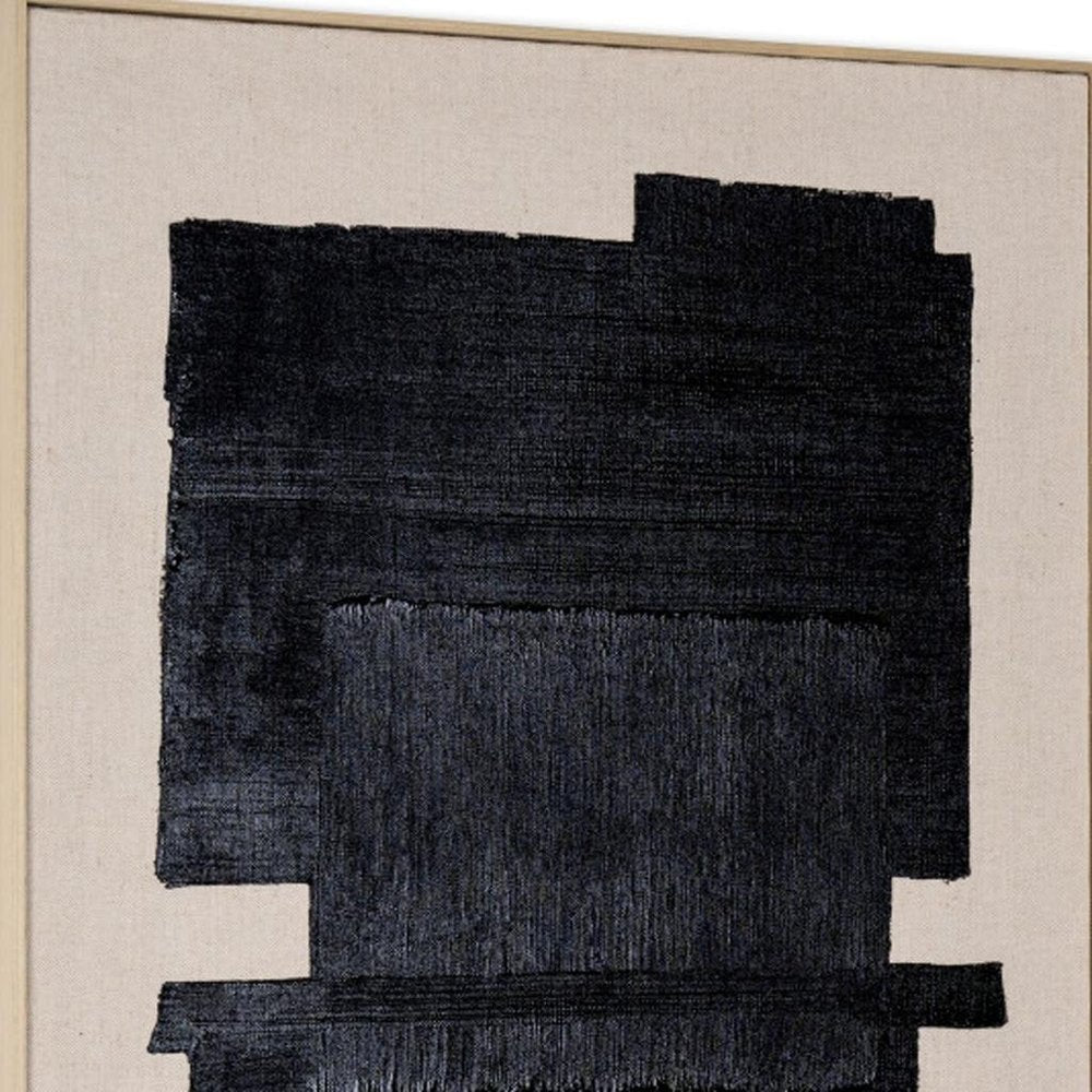 Fortissimo Hand Painted Brown Floater Frame Wall Art