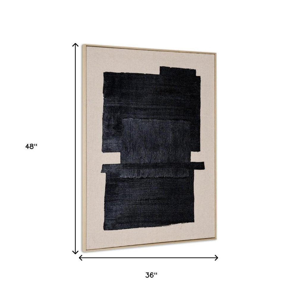 Fortissimo Hand Painted Brown Floater Frame Wall Art