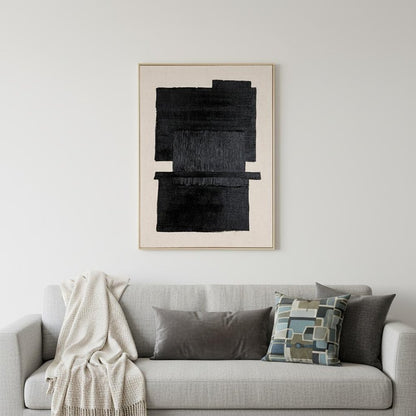 Fortissimo Hand Painted Brown Floater Frame Wall Art