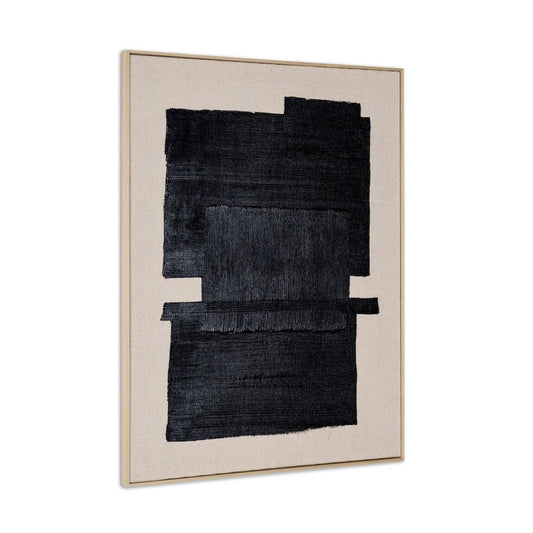 Fortissimo Hand Painted Brown Floater Frame Wall Art