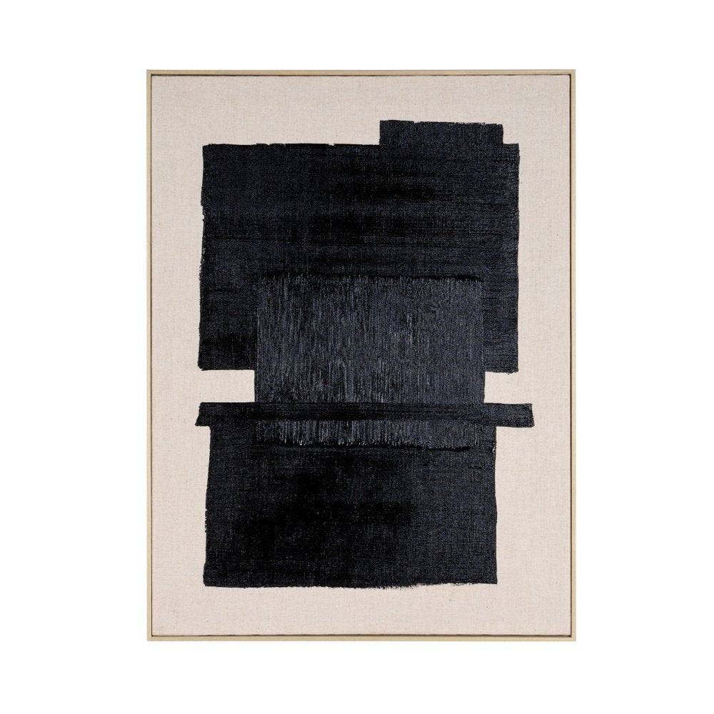 Fortissimo Hand Painted Brown Floater Frame Wall Art