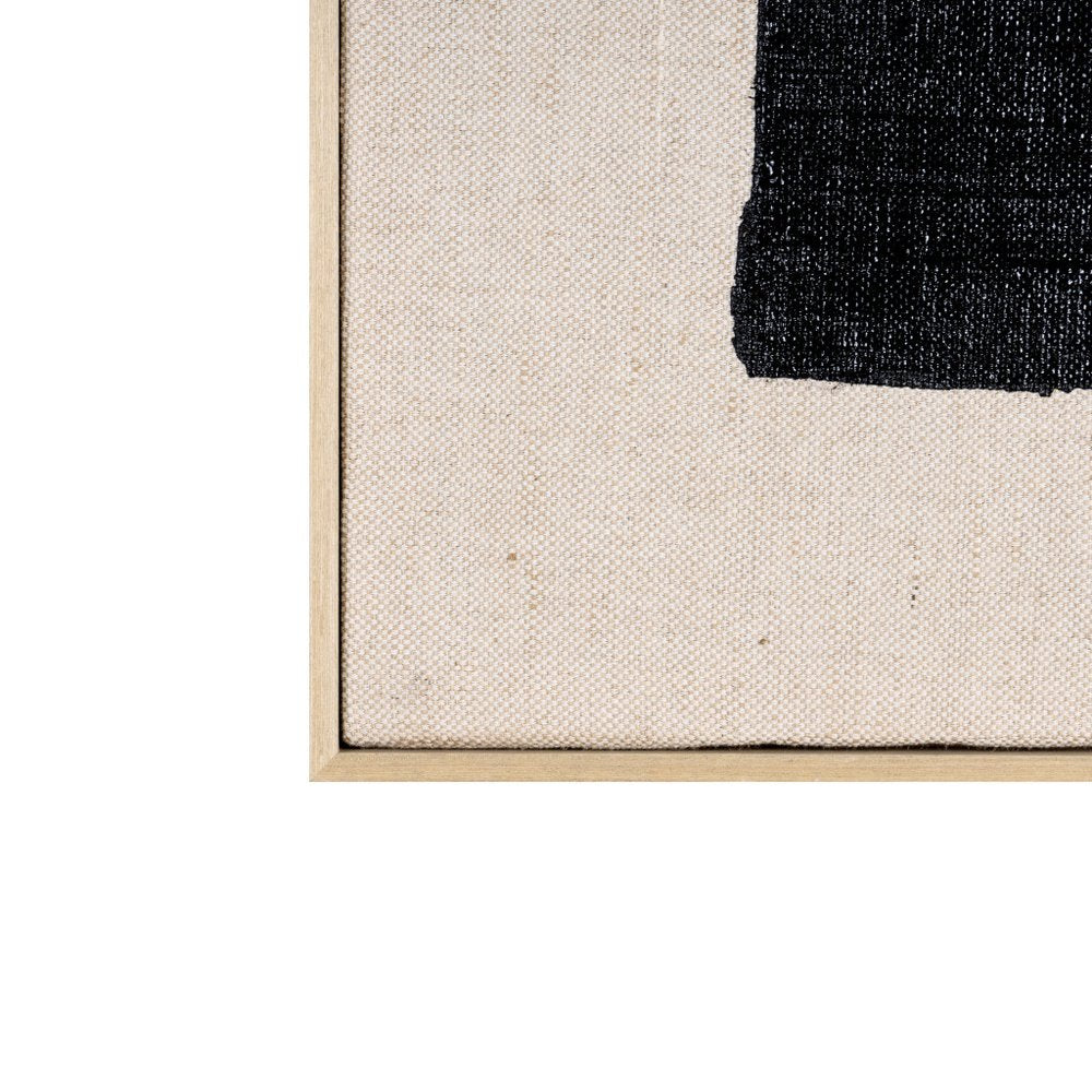 Fortissimo Hand Painted Brown Floater Frame Wall Art