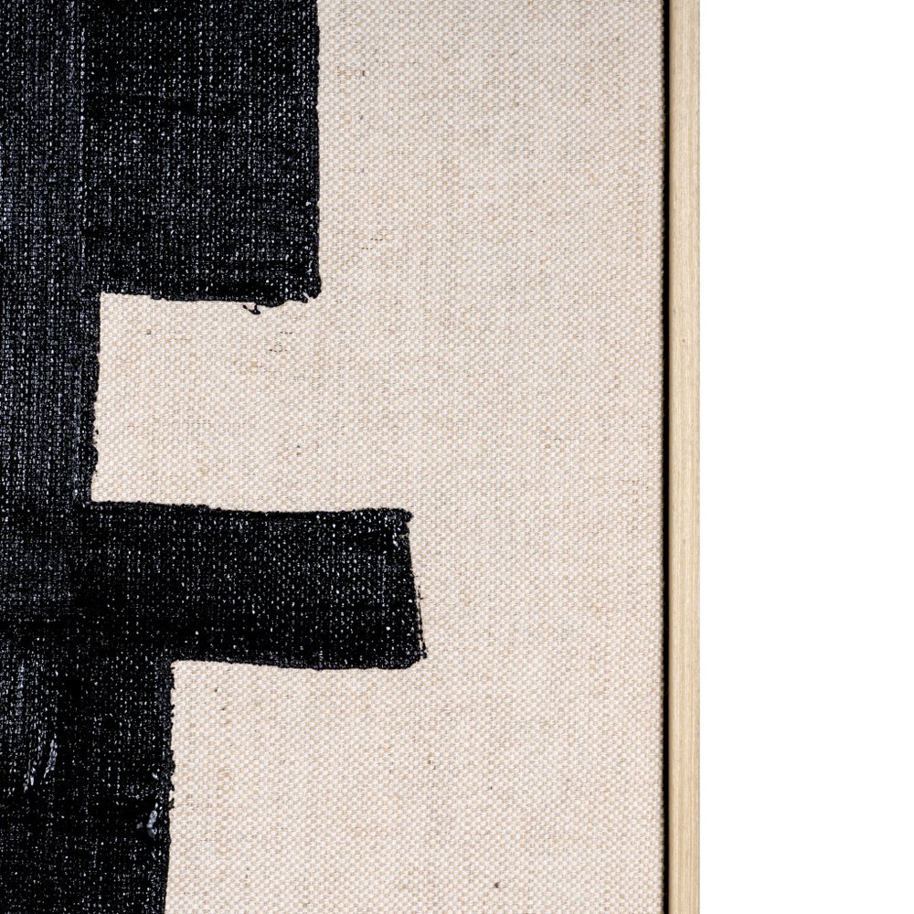 Fortissimo Hand Painted Brown Floater Frame Wall Art
