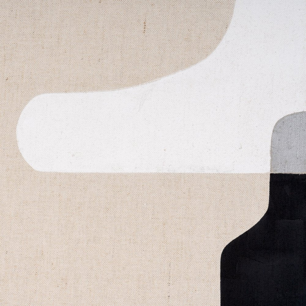 Cadenza Hand Painted Brown Floater Frame Wall Art