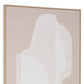 Blanchard Hand Painted Brown Floater Frame Wall Art