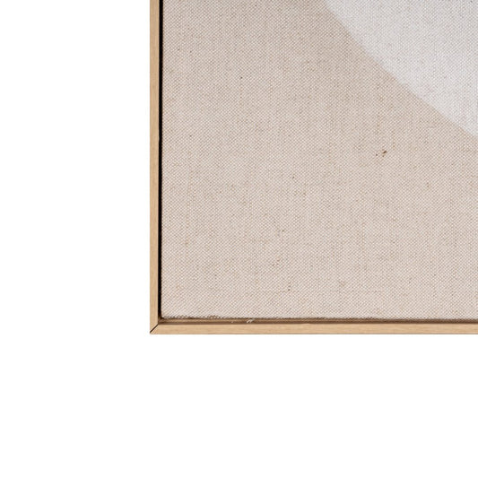 Blanchard Hand Painted Brown Floater Frame Wall Art