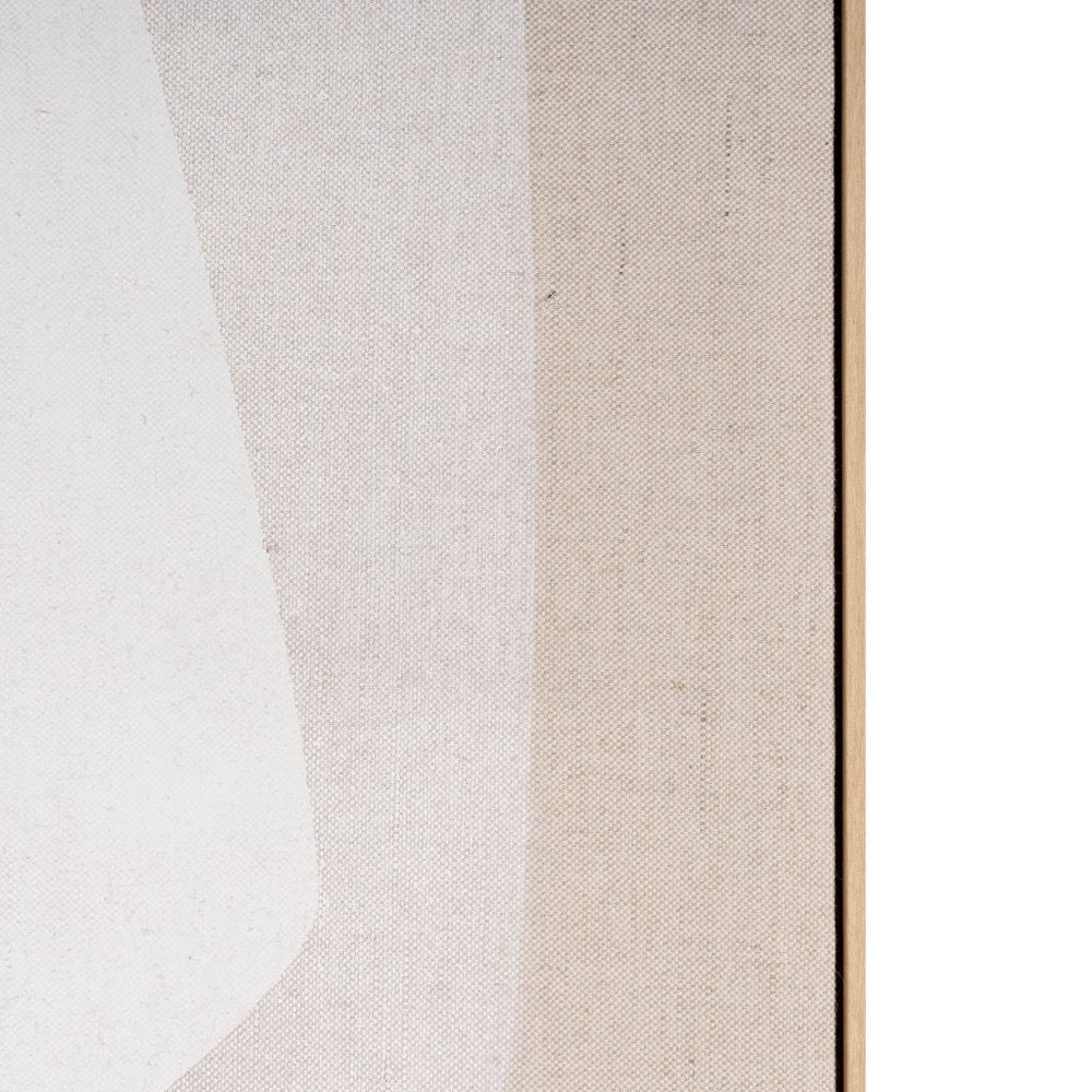 Blanchard Hand Painted Brown Floater Frame Wall Art