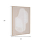 Blanchard Hand Painted Brown Floater Frame Wall Art