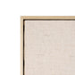 Octav I Hand Painted Brown Floater Frame Wall Art