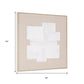 Octav I Hand Painted Brown Floater Frame Wall Art