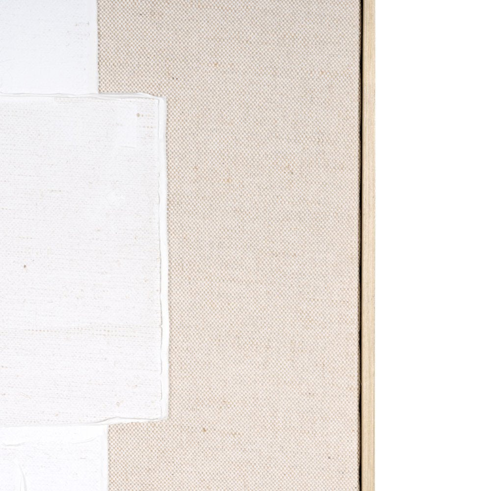 Octav II Hand Painted Brown Floater Frame Wall Art