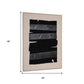 Echoes of Shadows II Hand Painted Brown Floater Frame Wall Art
