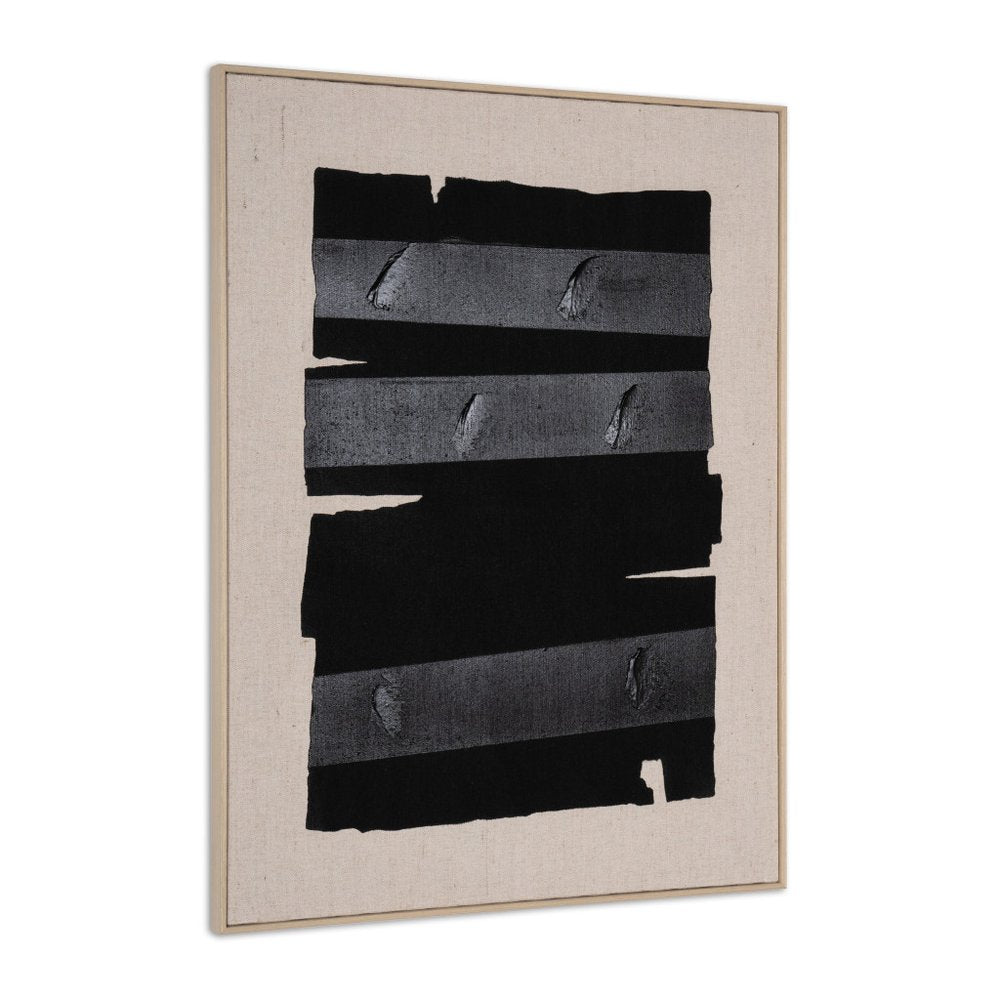 Echoes of Shadows II Hand Painted Brown Floater Frame Wall Art