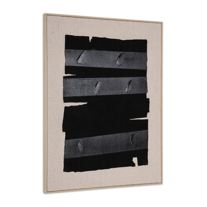 Echoes of Shadows II Hand Painted Brown Floater Frame Wall Art