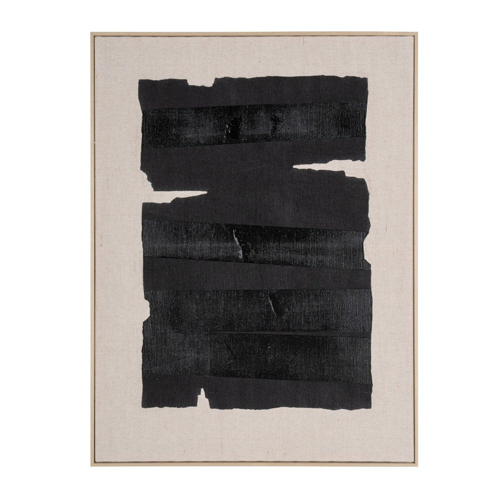 Echoes of Shadows II Hand Painted Brown Floater Frame Wall Art