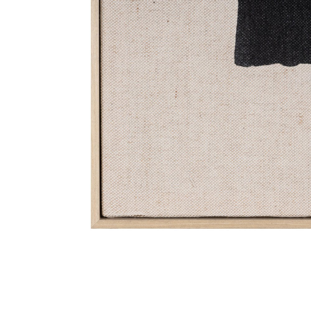 Echoes of Shadows II Hand Painted Brown Floater Frame Wall Art