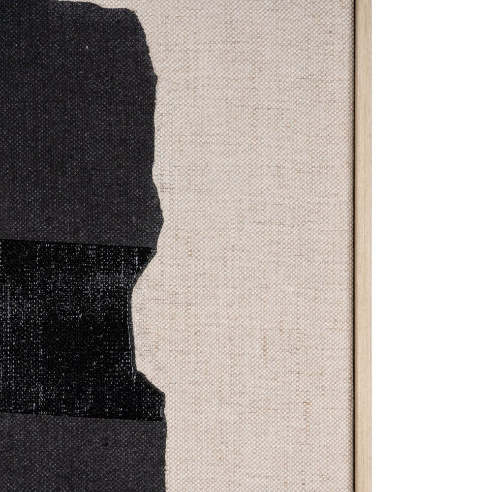 Echoes of Shadows II Hand Painted Brown Floater Frame Wall Art