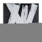 Intersecting Dimensions Hand Painted White Floater Frame Wall Art