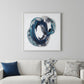 Ripples in Time Hand Painted White Floater Frame Wall Art