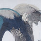 Ripples in Time Hand Painted White Floater Frame Wall Art