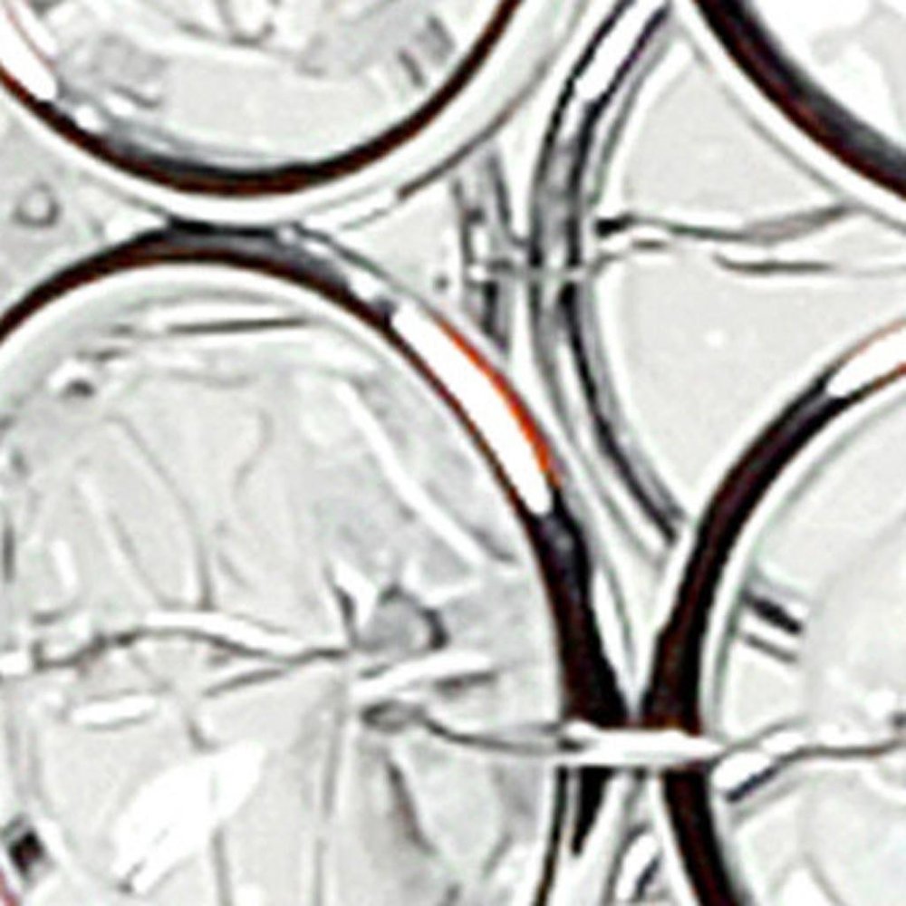 7" Silver And Clear Faux Crystal And Metal Cylinder Table Vase