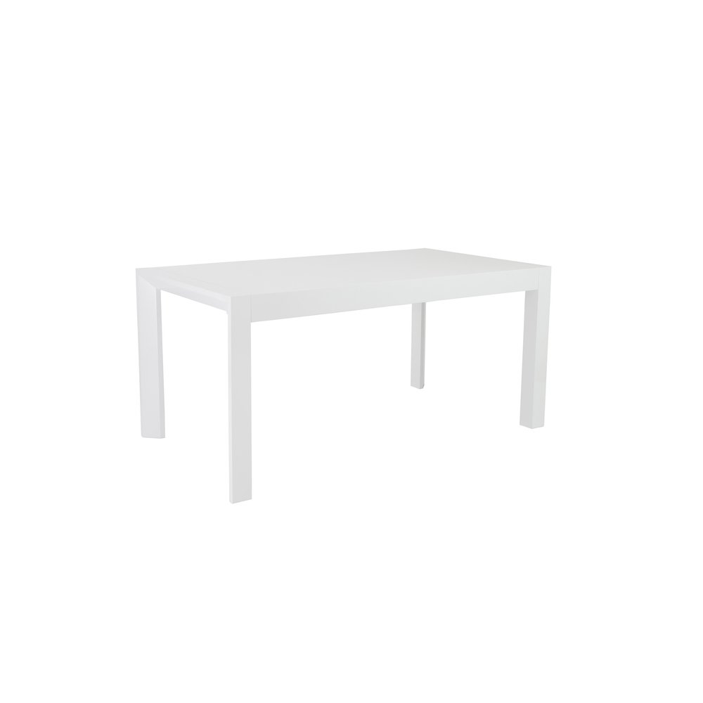 63" White Wood Dining Table