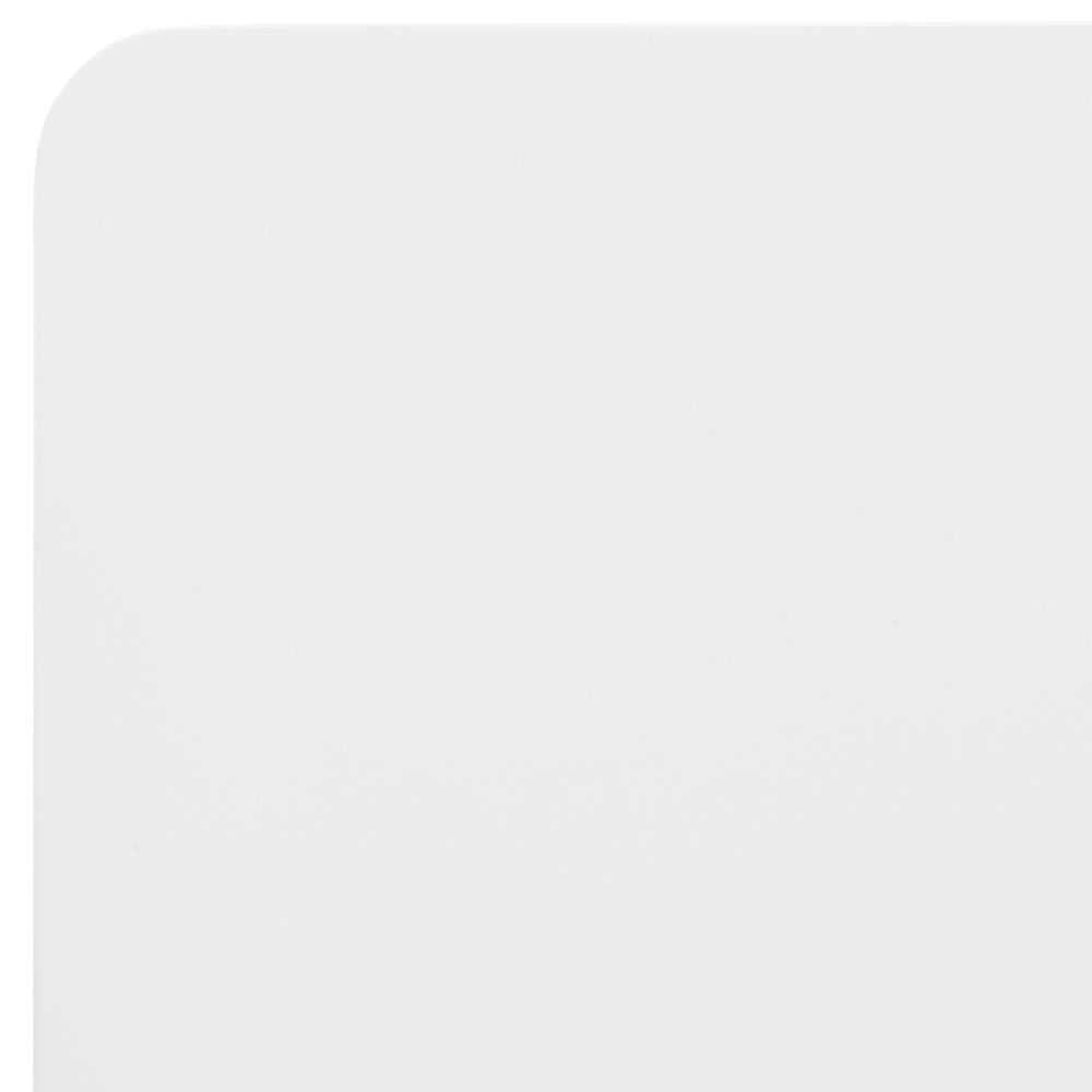 63" White and Natural Solid Wood Sled Base Dining Table