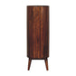 39" Chestnut Solid Wood Three Tier Bookcase