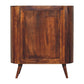 39" Chestnut Solid Wood Three Tier Bookcase