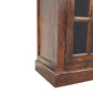 35" Walnut Solid Wood Accent Cabinet With Two Doors And Two Drawers