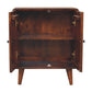 26" Brown Solid Wood Accent Cabinet With Two Doors