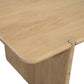 80" Natural Wood Double Pedestal Base Dining Table