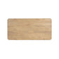 80" Natural Wood Double Pedestal Base Dining Table