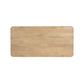 80" Natural Wood Double Pedestal Base Dining Table