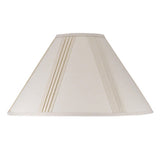 Off White Linen Pleated Empire Lamp Shade