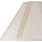 Off White Linen Pleated Empire Lamp Shade