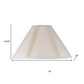 Off White Linen Pleated Empire Lamp Shade