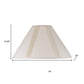 Off White Linen Pleated Empire Lamp Shade