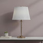 White Faux Silk Plain Drum Lamp Shade