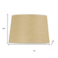 Tan Paper Plain Drum Lamp Shade