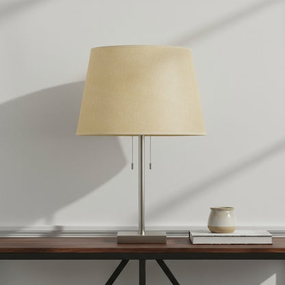 Tan Linen Plain Drum Lamp Shade